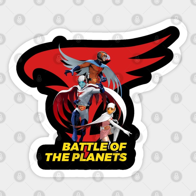 Battle of the planets group Sticker by Arturo Vivó